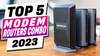 Top 5 BEST Modem Router Combos Review 2023 [upl. by Ahsiekel]