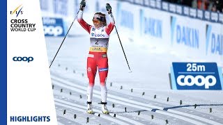 Highlights  Johaug destroyed the opposition  Ladies 30 MST  Oslo  FIS Cross Country [upl. by Yleve910]