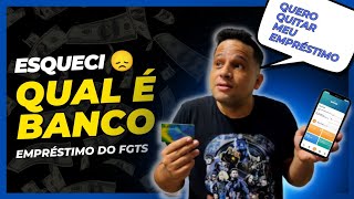 FGTS 2024 Como saber por qual BANCO fiz o empréstimo do FGTS para está Quitado [upl. by Llorre]