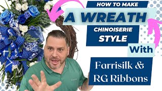 Chinoiserie Wreath Tutorial with Mister Dwayne [upl. by Keiryt764]