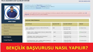 BEKÇİLİK BAŞVURU NASIL YAPILIR GÖRÜNTÜLÜ ANLATIM BEKÇİLİK 2022 BAŞVURUSU 3250 ALIM [upl. by Naibaf]