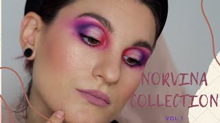 NORVINA VOL1 y PLousie  CUT CREASE Tutorial Maquillaje ojos [upl. by Bekelja]