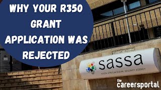 Why Your R350 Grant Application Was Rejected  Careers Portal [upl. by Eileen]