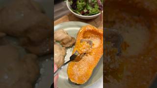 Make Parmesan butternut squash with me recipe cooking squash dinner food sidedish [upl. by Learrsi486]