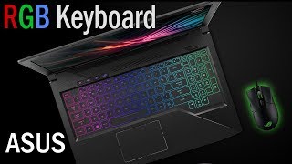 How to Setup Keyboard RGB Lighting Effect on ASUS Gaming Laptops [upl. by Yelrehs]