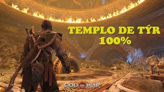 God of War  TEMPLO DE TYR 100  Localizaçao todos os itens coletaveis Corvos Baus Artefatos [upl. by Nwahsiek]