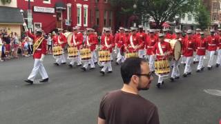 USMC Drum amp Bugle Corps leads July 4th Neighborhood Parade on Capitol Hill [upl. by Tombaugh]