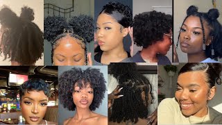 💜😍2022Cute and trendy Instagram hairstyles for short hair baddies😍💜 [upl. by Hanover]