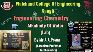 Alkalinity of water  Lab  Department of Chemistry WCESangli [upl. by Ailahtan]