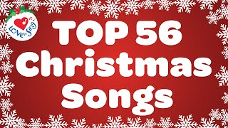 Top 56 Christmas Songs and Carols with Lyrics 🎅 [upl. by Grobe]