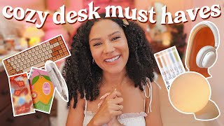 cozy desk musthaves🕯️🏠  stationary desk items tech [upl. by Ilarin]