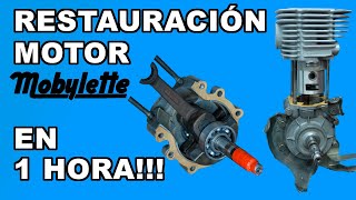 Restaurar un MOTOR DE MOBYLETTE por completo EN UNA HORA [upl. by Jelene85]