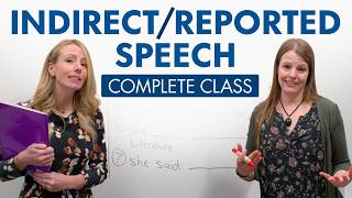 Learn English Grammar INDIRECT SPEECH REPORTED SPEECH [upl. by Shirah]