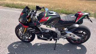 Aprilia Tuono V4 1100 Factory 2020 with Street Legal SC Project [upl. by Ahselak]