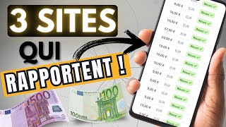 3 sites pour GAGNER plusieurs MILLIERS DEUROS chaque mois  idée pour gagner de largent en ligne [upl. by Everrs414]