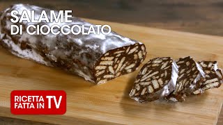 Ricetta facile del SALAME DI CIOCCOLATO di Benedetta Rossi  Ricetta TV Fatto in Casa per Voi [upl. by Shotton980]