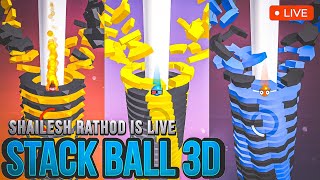 Shailesh Rathod is Live 🔴 Stack Ball 3D 🏀  stackbounce short ytshorts [upl. by Ekard]