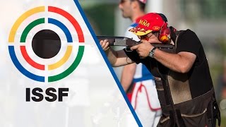 Finals Trap Men  ISSF World Championship in all events 2014 Granada ESP [upl. by Halima]