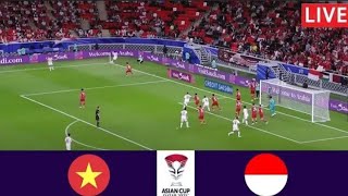 Vietnam vs Indonesia  2024 Asian Cup  Match Highlights [upl. by Ennayrb]