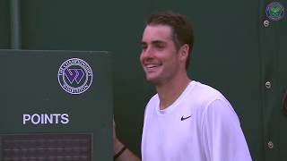 Isners record 113 aces against Mahut [upl. by Yalonda]