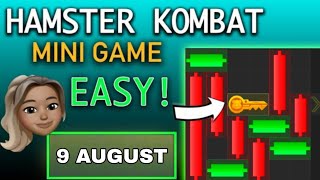 mini game hamster kombat today  9 August hamster Kombat Daily Cipher Today  Hamster shorts live [upl. by Hguh]