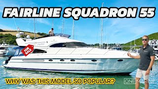 Why is this model so popular  Fairline Squadron 55 Walkthrough [upl. by Tnafni]