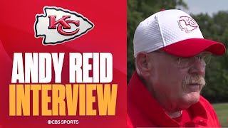 Andy Reid says the Chiefs don’t spend a lot of time here with puppets  CBS Sports [upl. by Attaynek981]