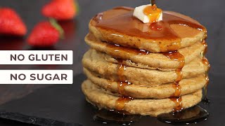 Fluffy Oat Pancakes  No Banana No Flour No Sugar  How Tasty Channel [upl. by Ramal577]