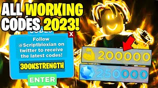 NEW ALL WORKING CODES FOR MUSCLE LEGENDS IN DECEMBER 2023 ROBLOX MUSCLE LEGENDS CODES [upl. by Malachi]