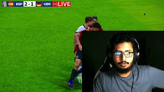 SPAIN vs GERMANY FOOTBALL MATCH  UEFA Euro Cup 2024 I eFootball Pes21 Gameplay PLSL 163 [upl. by Liryc748]