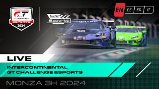 LIVE  Esports  Monza 3 hours  Intercontinental GT Challenge Esports 2024 [upl. by Alberto]