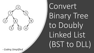 Binary Tree  72 Convert Binary Tree to Doubly Linked List  Convert BST to DLL [upl. by Ieluuk111]