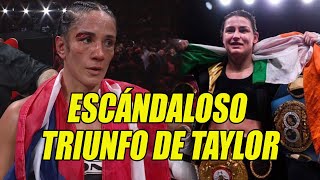 🔥ESCÁNDALOSO triunfo de Katie Taylor sobre Amanda Serrano [upl. by Eniretak]