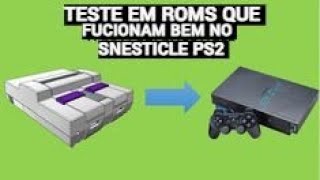 TESTE EM ROMS QUE FUCIONAM BEM NO SNESTICLE PS2 NA TV DE TUBO [upl. by Eadahc]