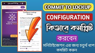 Pi network  Commit to Lockup configuration কিভাবে কমপ্লিট করবেন  Pi Browser [upl. by Melicent]