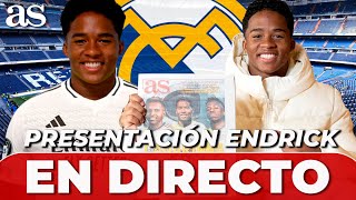 EN DIRECTO PRESENTACIÓN ENDRICK con el REAL MADRID [upl. by Anisor]