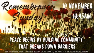 Sunday service for 10 November 2024  Remembrance Sunday [upl. by Trix]