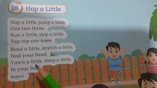 Hop a little  jr kg rhyme  preprimary  Vikas apple book B [upl. by Tailor990]