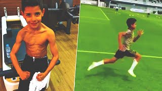 This is HOW Ronaldo trains his SON Cristiano Ronaldo Jrs crazy training schedule [upl. by Anailli]