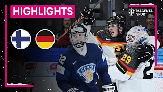 Finnland  Deutschland  IIHF U20 EishockeyWM  MAGENTA SPORT [upl. by Cynde]