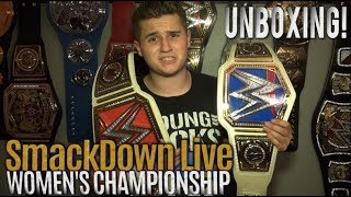 SmackDown Live Womens Championship Replica Belt UNBOXING [upl. by Sobel]