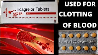 axcer 90 mg tablet use in Hindi how to use ticagrelor tablet axcer side effects use in heart disease [upl. by Ybrik]