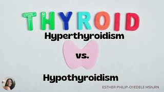 HYPERTHYROIDISM VS HYPOTHYROIDISM  ELVA Nursing [upl. by Spancake47]