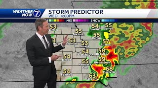 Rain coming Wednesday in Omaha [upl. by Ahsinal]