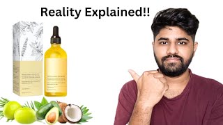 Veganic growth hair oil Detailed Amazon Review [upl. by Esinehs]