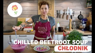 Chilled Beetroot Soup  CHŁODNIK  Polish cooking [upl. by Zippel720]