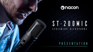 Nacon ST200MIC  Microphone streaming  Présentation [upl. by Attelocin]