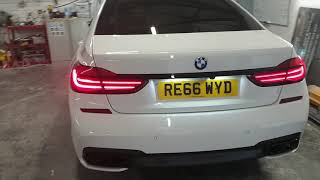 BMW 760li crazy exhaust sounds [upl. by Ahsieyn761]