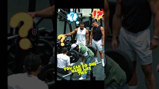 Anatoly one hand power blast😲💥 anatoly anatolygymprank frank fyp gymprank troll powerlifter [upl. by Ardnikal]