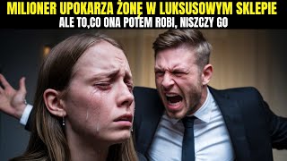 MILIONER UPOKARZA ŻONĘ W LUKSUSOWYM SKLEPIE ALE TO CO ONA POTEM ROBI NISZCZY GO [upl. by Masuh720]